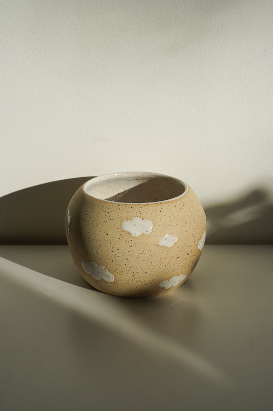 PREORDER: White Clouds Orb planter